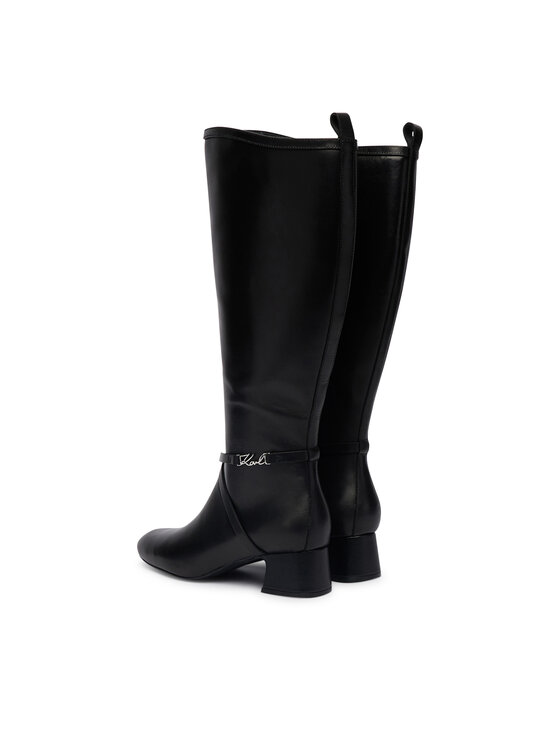 KARL LAGERFELD Kozačky KARL LAGERFELD KL30375 Černá