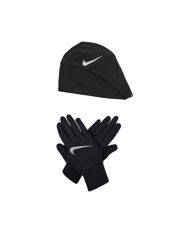 Nike Σετ σκούφος και γάντια Nike N1000594 Μαύρο