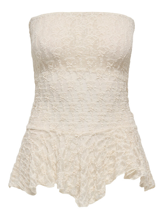 ONLY ONLY Top Aya 15375823 Crema Slim Fit