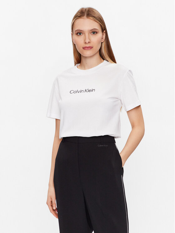 Calvin Klein Calvin Klein Majica Hero Logo K20K205448 Bela Regular Fit