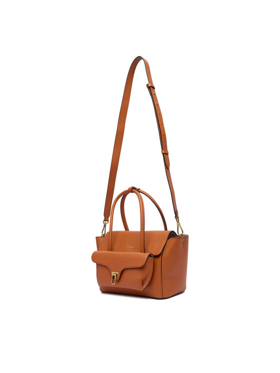 Coccinelle Ročna torba Coccinelle T8A Coccinelledouble Beat E1 T8A 18 02 01 Rjava