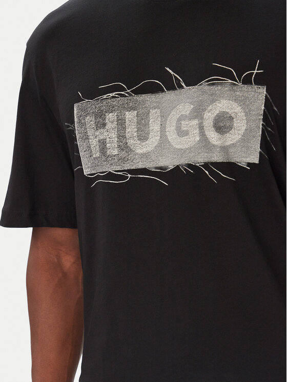 HUGO HUGO Camiseta Naxter 50570028 Negro Regular Fit