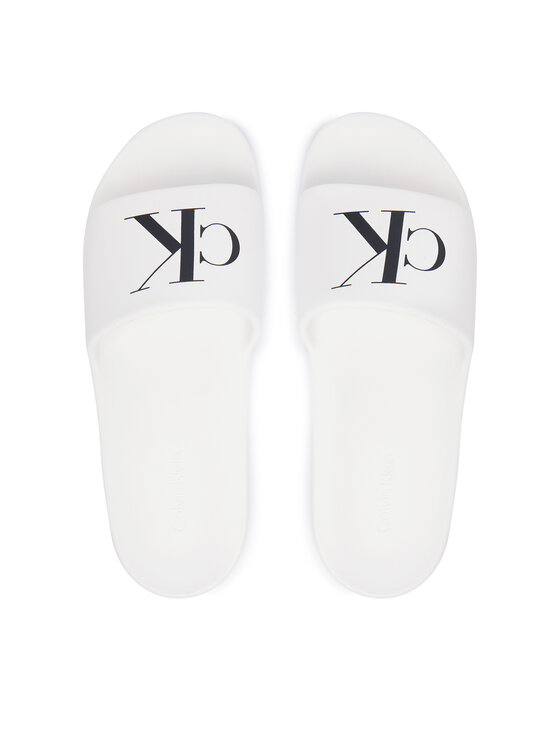 Calvin Klein Ciabatte Calvin Klein 3 Slide Molded Eva HM0HM02335 Bianco