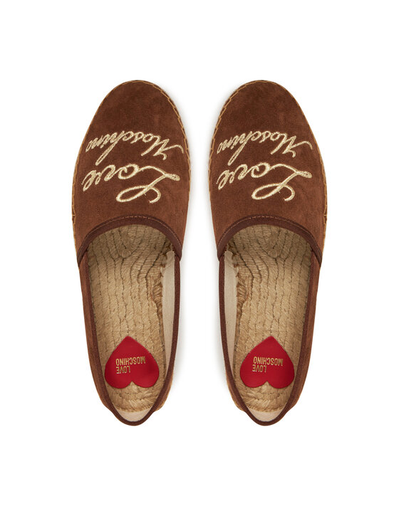 LOVE MOSCHINO Espadrilky LOVE MOSCHINO JA10272G0MIG0300 Hnedá