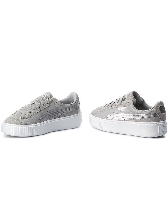 Puma Сникърси Puma Suede Platform Safari 364594 02 Сив
