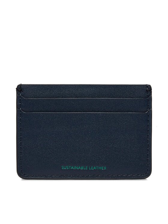 Tommy Jeans Θήκη πιστωτικών καρτών Tommy Jeans Tjm Heritage Leather Cc Holder AM0AM12085 Σκούρο μπλε