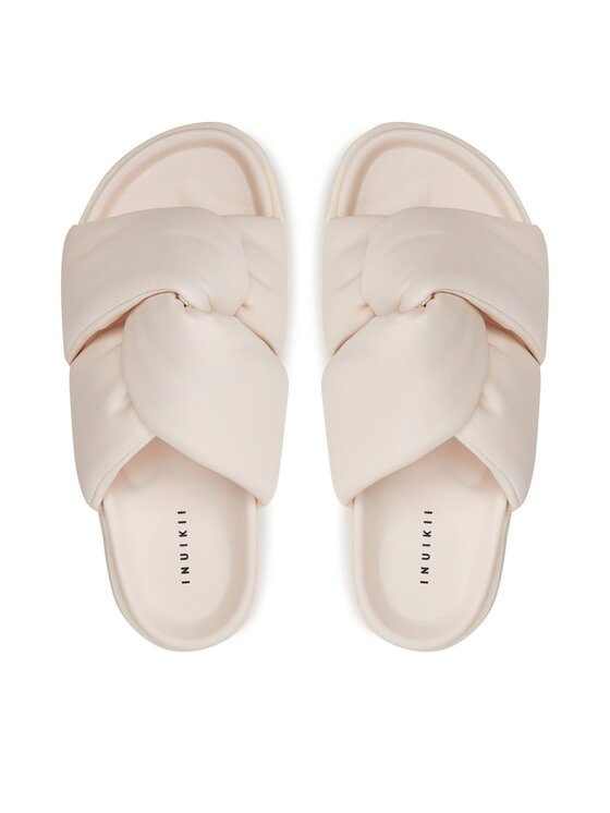 Inuikii Шльопанці Inuikii Soft Crossed 70104-140 Écru