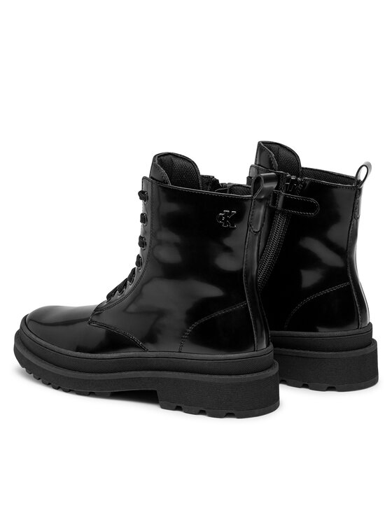 Calvin Klein Jeans Trapery Calvin Klein Jeans Lace-Up Bootie V4A5-81031-1453 S Czarny