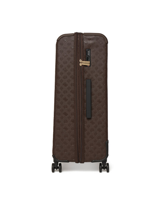 Guess Valiză mare Guess Lenwood Travel TWDP21 02988 Bej închis