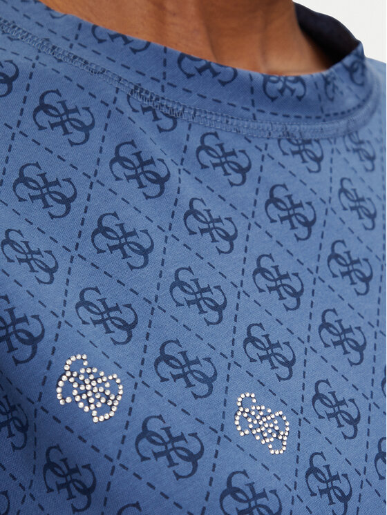 Guess Guess Футболка V5GI16 I3Z14 Cиній Regular Fit