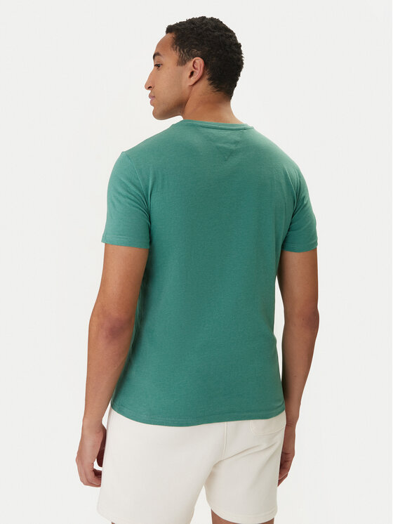 Tommy Jeans Tommy Jeans Camiseta DM0DM20363 Verde Slim Fit