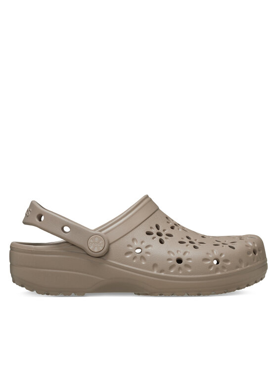 Crocs Ciabatte Crocs Classic Floral Cut Out Clog 210927 Marrone