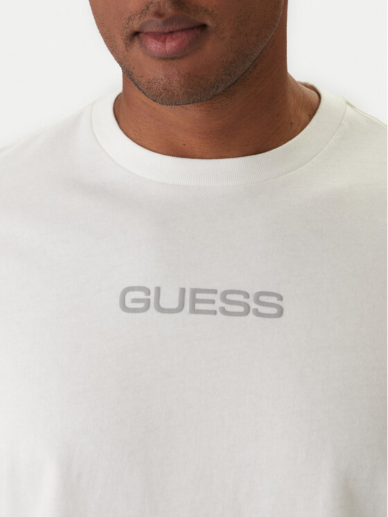 Guess Guess Camiseta M6RI02 KBZV1 Blanco Regular Fit
