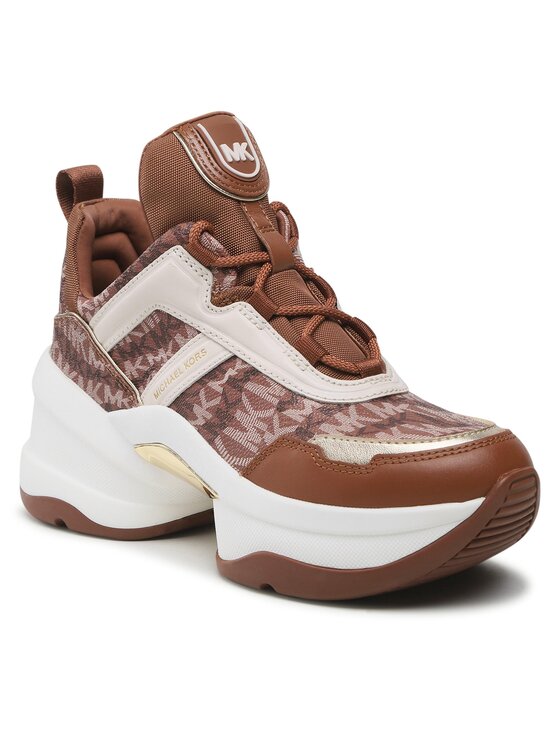 MICHAEL Michael Kors Αθλητικά MICHAEL Michael Kors Olympia Trainer 43F2OLFS1B Καφέ