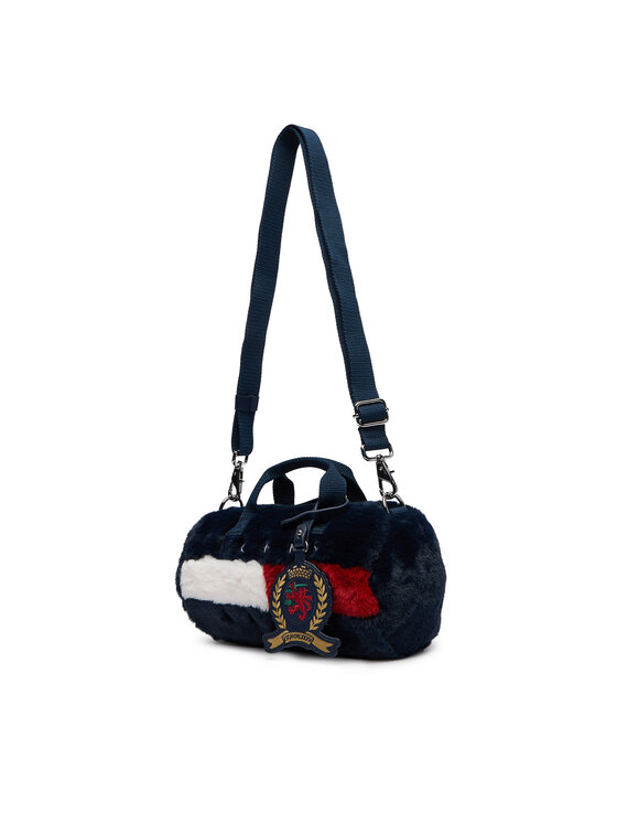 Tommy Jeans Borsetta Tommy Jeans Tjw Archive Fur Micro Duffle AW0AW19080 Blu scuro