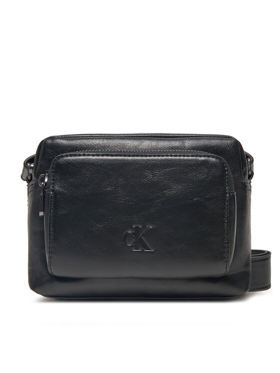 Calvin Klein Jeans Torbica za okrog pasu Calvin Klein Jeans Tumbled Camera Bag Pu K50K512988 Črna