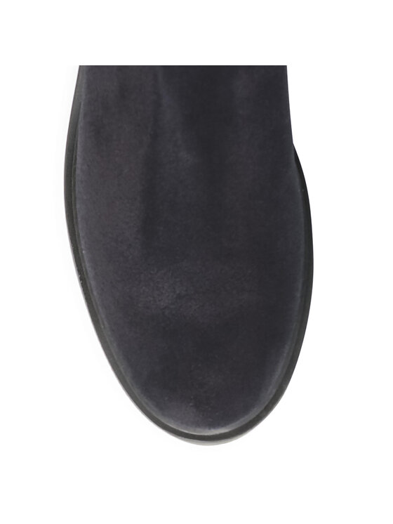 Tommy Hilfiger Cizme lungi riding Tommy Hilfiger Essential Flat Long Boot FW0FW05194 Bleumarin