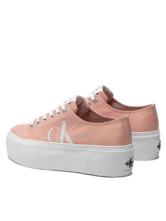 Calvin Klein Jeans Superge Calvin Klein Jeans Flatform Vulcanized Extra 1 YW0YW00493 Roza