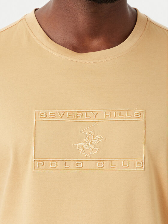 Beverly Hills Polo Club Beverly Hills Polo Club Camiseta P-FW26M-TS1536 Beis Regular Fit