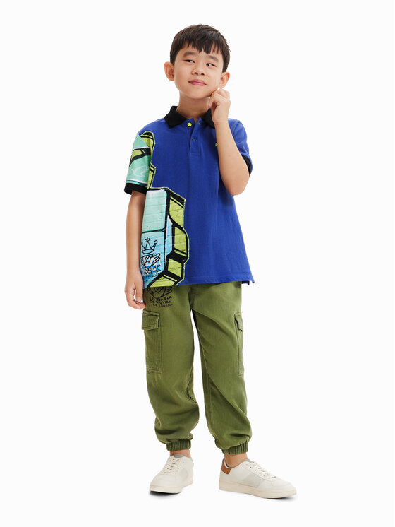 Desigual Desigual Pólóing 23SBLK02 Sötétkék Regular Fit