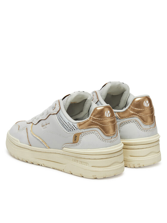 Pepe Jeans Сникърси Pepe Jeans Chester Distress W PLS00033 Бял