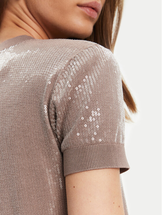 Guess Guess Džemper W5YR21 Z3E70 Smeđa Regular Fit