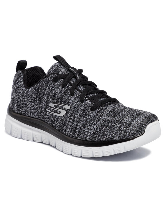 Skechers Снікерcи Skechers Twisted Fortune 12614/BKW Сірий