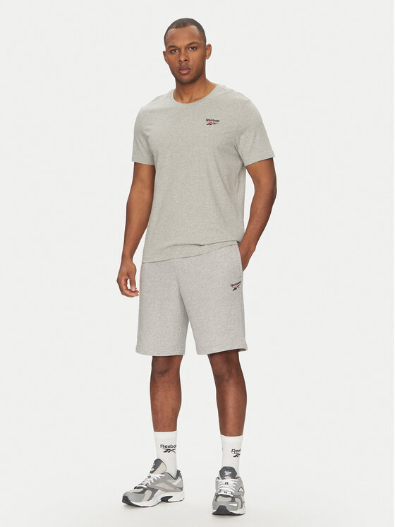 Reebok Reebok Športne kratke hlače 100221793 Siva Regular Fit