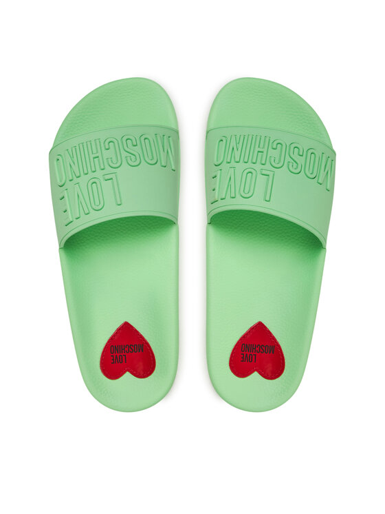 LOVE MOSCHINO Šľapky LOVE MOSCHINO JA28052G1II15802 Zelená