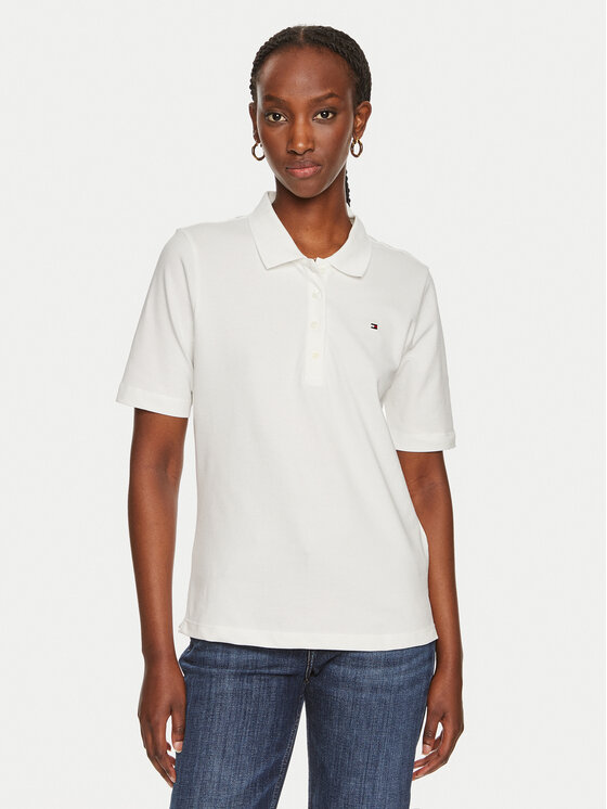 Tommy Hilfiger Tommy Hilfiger Polo 1985 WW0WW43224 Écru Regular Fit