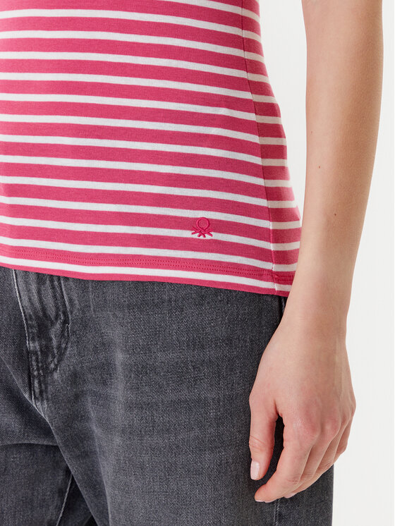 United Colors Of Benetton United Colors Of Benetton Top 30YSDH010 Rosa Regular Fit