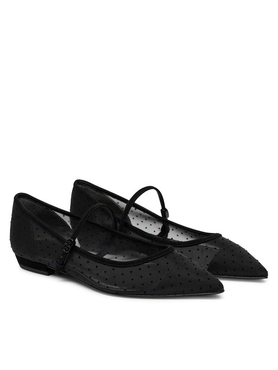 Tory Burch Μπαλαρίνες Tory Burch Double Buckle Mary Jane 164030 Μαύρο