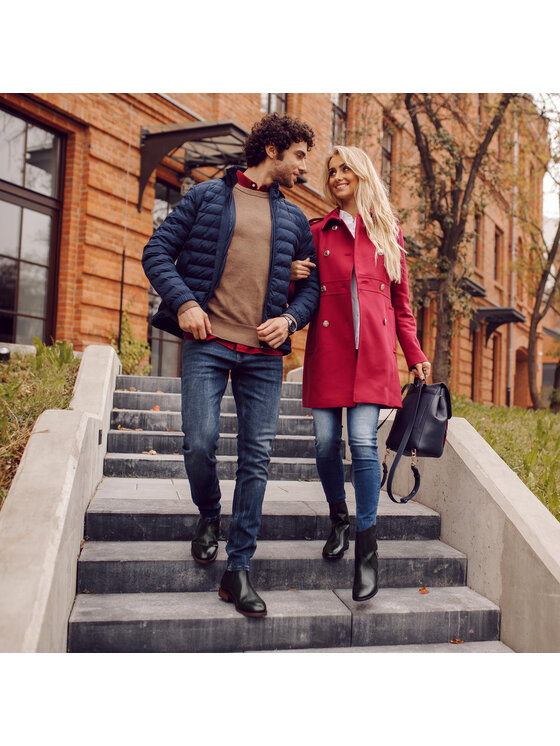 Tommy Hilfiger Gležnjarji Chelsea Tommy Hilfiger Elevated Leather Mix Chelsea FM0FM02424 Črna