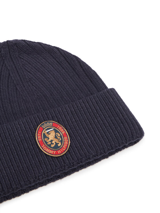 Tommy Hilfiger Set Fular și Căciulă Tommy Hilfiger Th Crest Giftpack AM0AM14586 Bleumarin