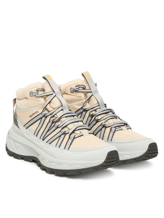 Jack Wolfskin Трекінгові черевики Jack Wolfskin Wild Hike Texapore Mid A65580 Écru