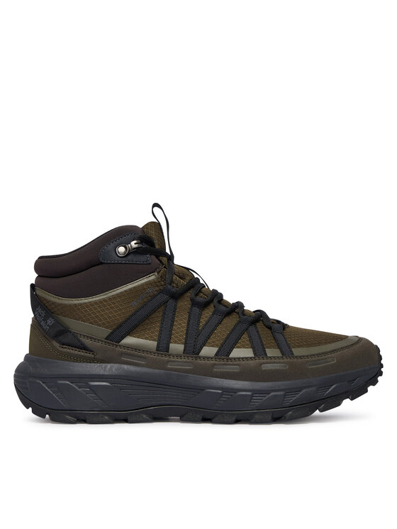 Jack Wolfskin Trekingová obuv Jack Wolfskin Wild Hike Texapore Mid A65576 Kaki