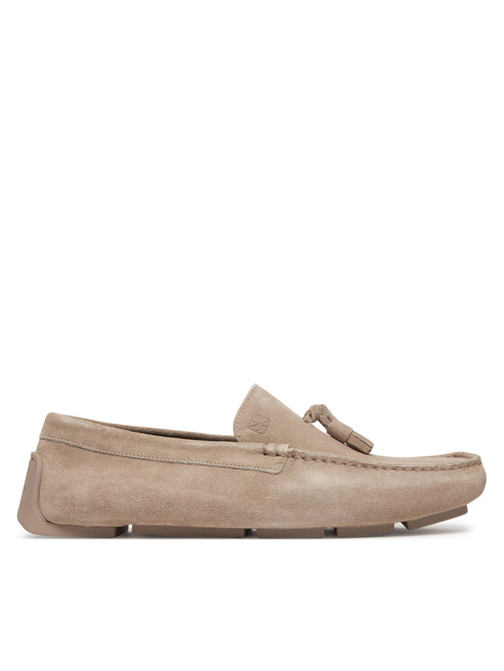 Calvin Klein Mokasīni Calvin Klein Driver Tassels Su HM0HM02028 Bēšs