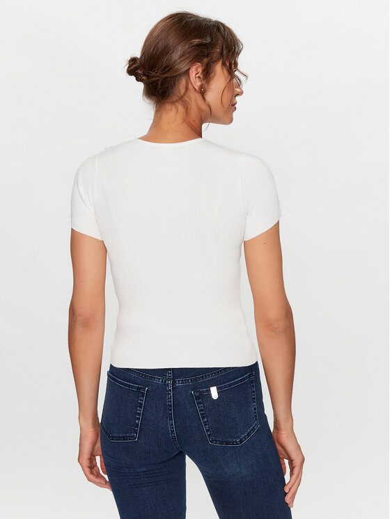 Liu Jo Liu Jo T-shirt CF3204 MS99E Bijela Slim Fit