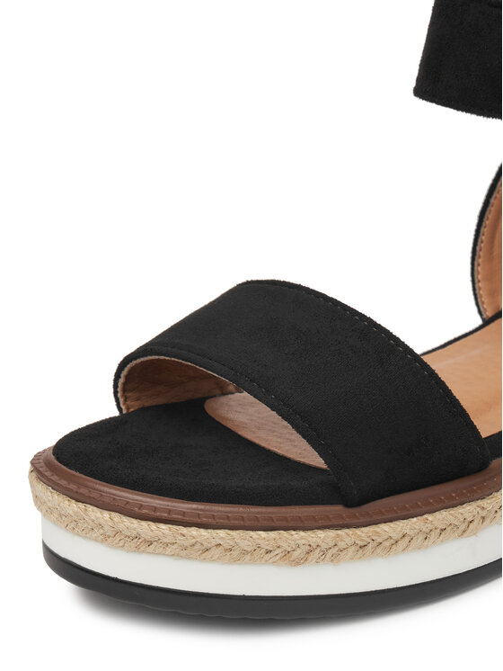 DeeZee Espadrilky DeeZee WS091-01 Čierna