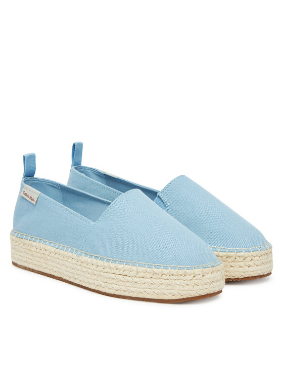 Calvin Klein Jeans Espadrilky Calvin Klein Jeans Platform Espadrille Ml Cs YW0YW01871 Světle modrá