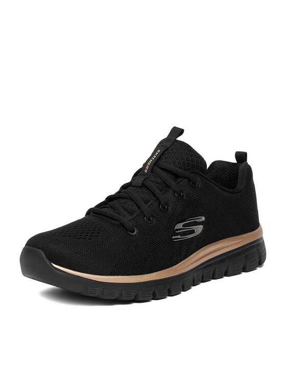 Skechers Снікерcи Skechers CEO-GRACEFUL 12615 BKRG Чорний