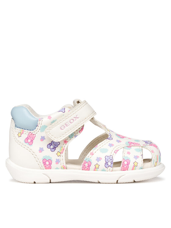 Geox Basutės Geox B Sandal Zapito Girl B556FB 05404 C0270 Balta