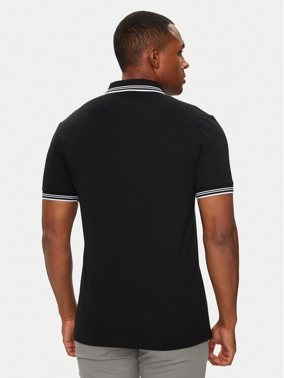 BOSS Boss Поло Paul 50506193 Чорний Slim Fit