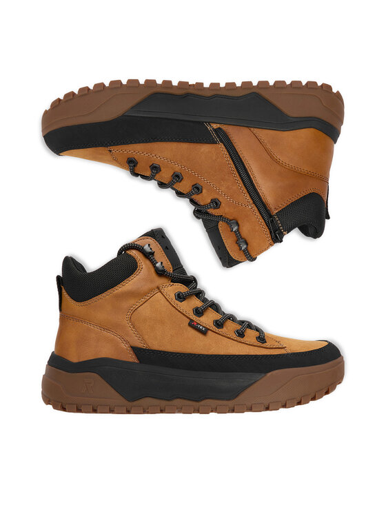 Rieker Šnurovacia obuv Rieker CEO-U1571-68 Hnedá