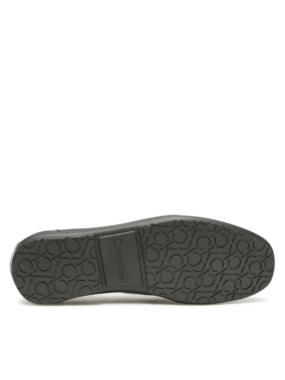 Calvin Klein Мокасини Calvin Klein Logo Hw Driver Mono HM0HM00843 Черен