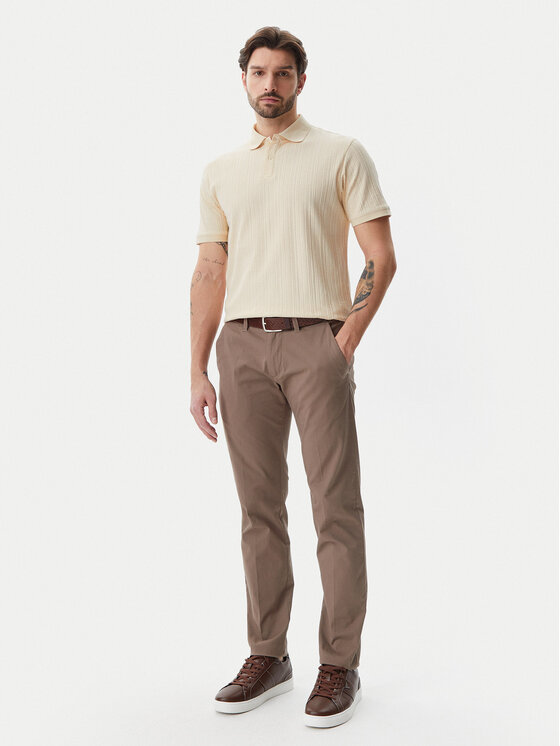 Selected Homme Selected Homme Поло 16094575 Бежевий Regular Fit