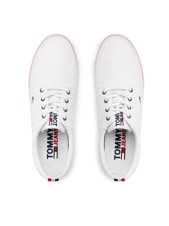 Tommy Jeans Tenisky Tommy Jeans Textile Sneaker EM0EM00001 Bílá