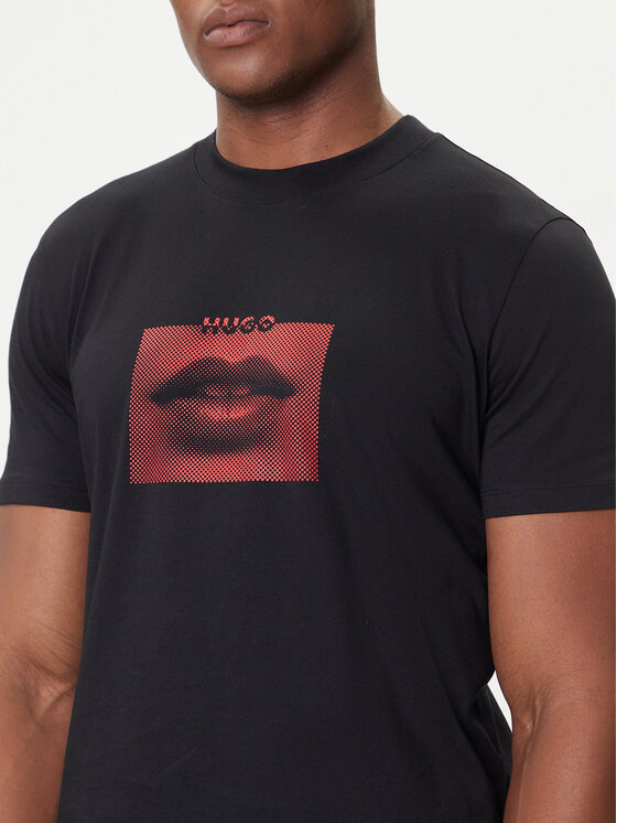 HUGO HUGO Camiseta Deterni 50544496 Negro Regular Fit
