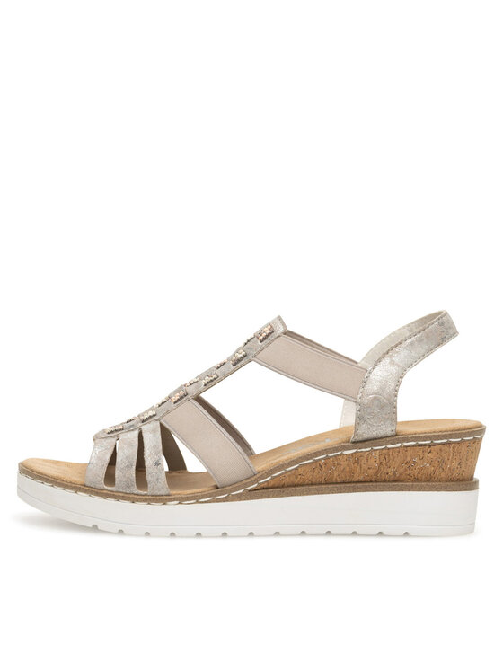 Rieker Sandali Rieker V3822-90 Beige