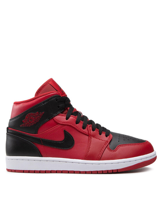 Nike Sneakersy Nike Air Jordan 1 Mid 554724 660 Červená